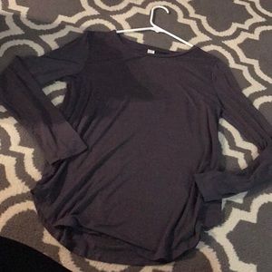 Charcoal long sleeve tee